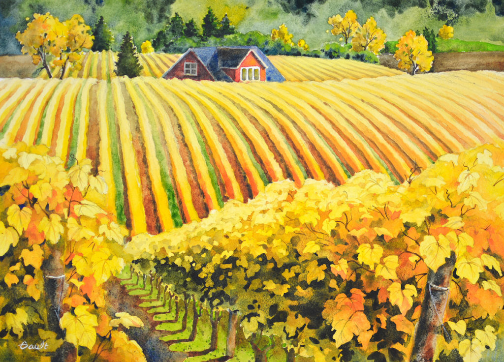 Sokol Blosser Vineyard Painting