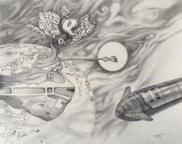 Starship Future Worlds 7 Drawing by Tim Gault